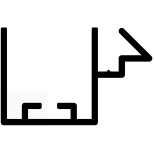 AL1018T - PERFIL U 16X16 - COM ABA