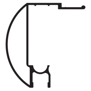 AL1021B - TRILHO SUPERIOR PARA BOX - 8MM